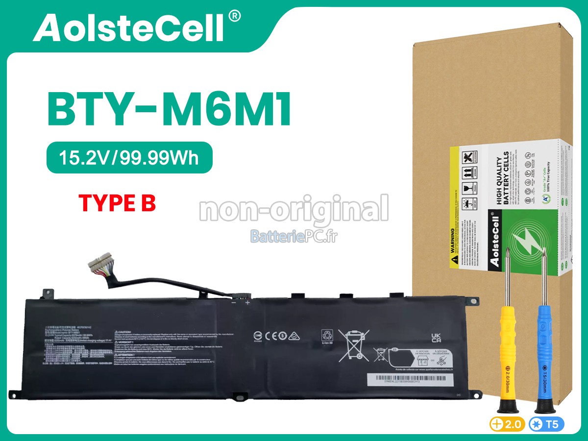 batterie pour MSI STEALTH GS77 12UE-046