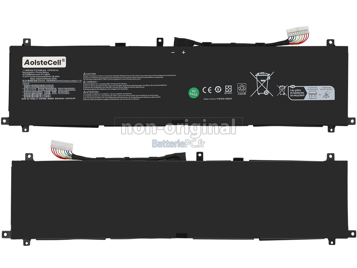 batterie pour MSI RAIDER GE78HX 13VG