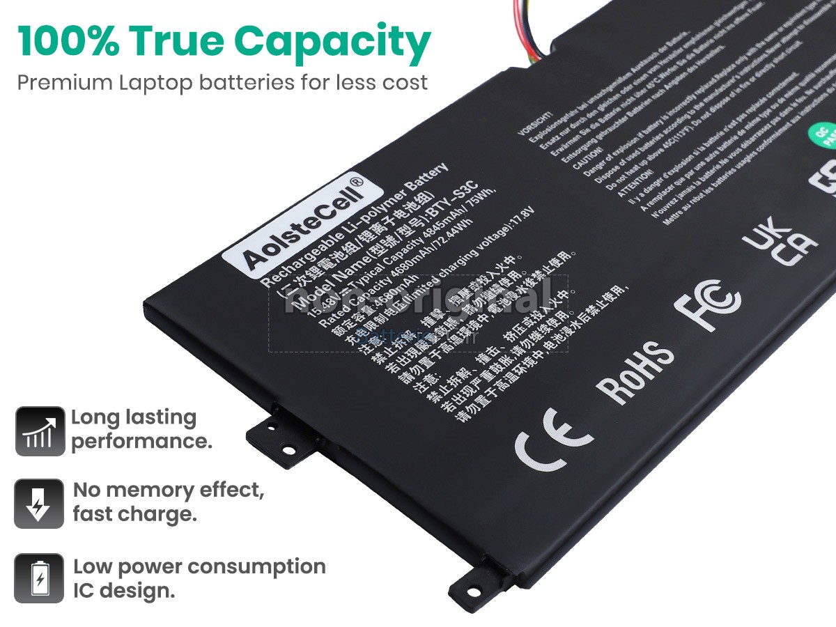 batterie pour MSI PRESTIGE 13 AI EVO A1MG-016US