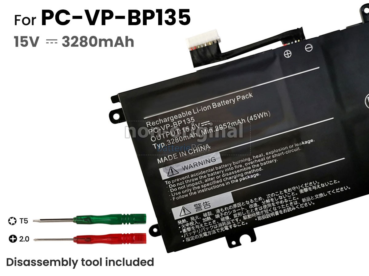 batterie pour NEC PC-VP-BP135