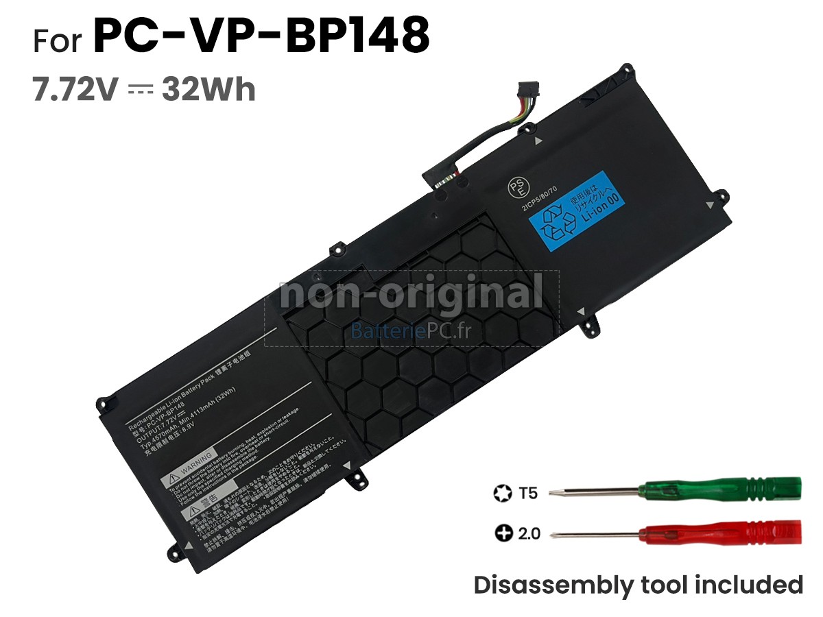 batterie pour NEC PC-VP-BP148(2ICP5/80/70)
