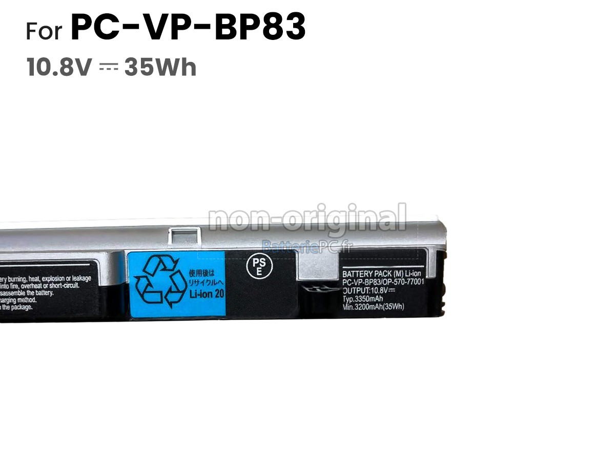 batterie pour NEC PC-VP-BP83