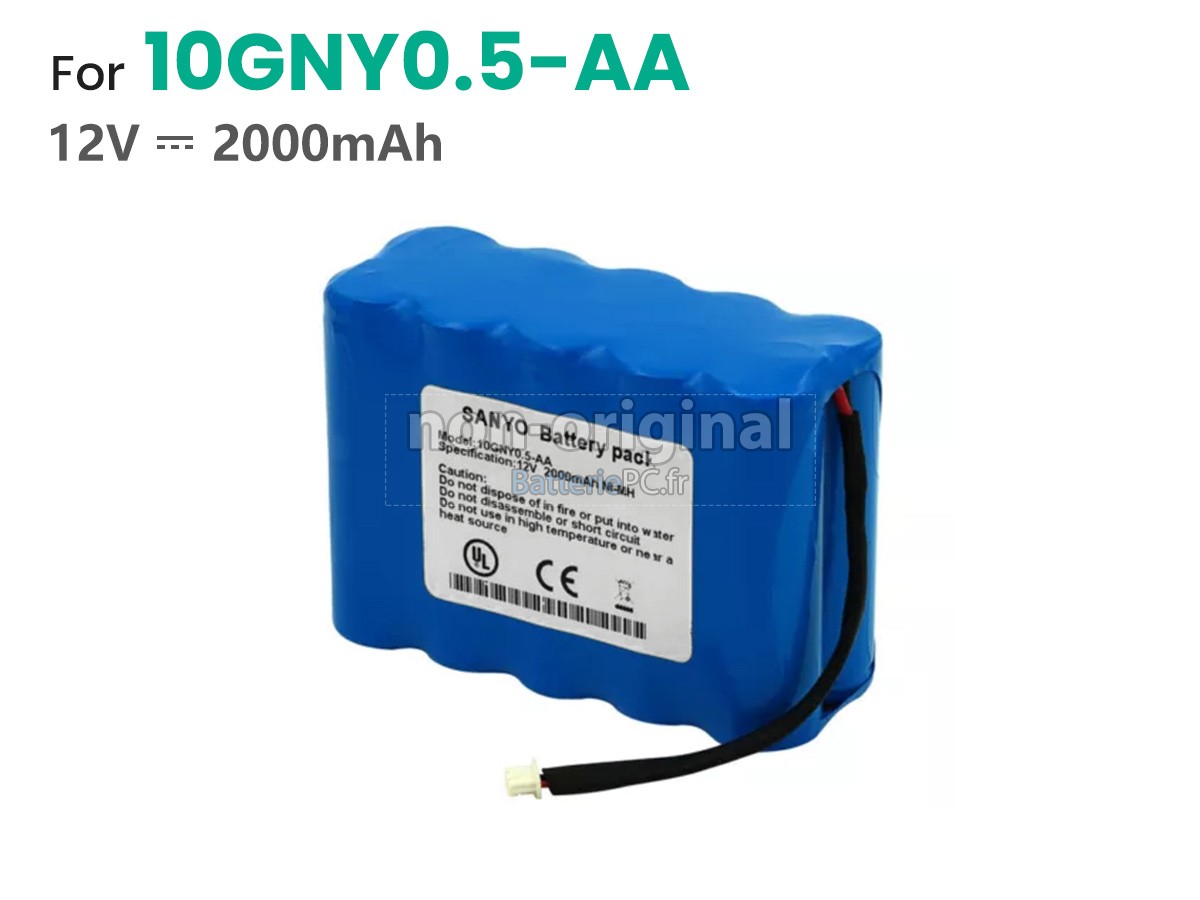 batterie pour Nihon Kohden 10GNY0.5-AA