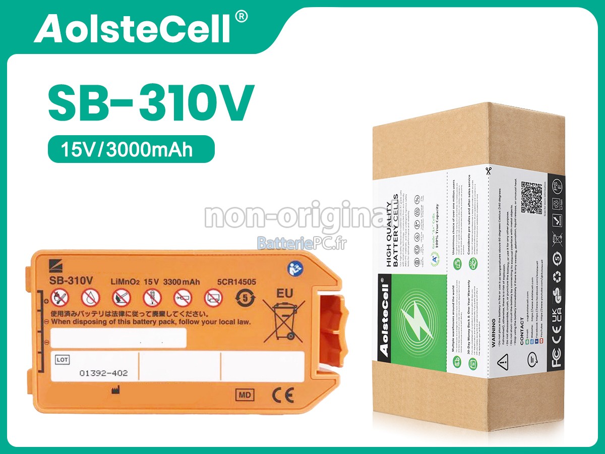 batterie pour Nihon Kohden SB-310V