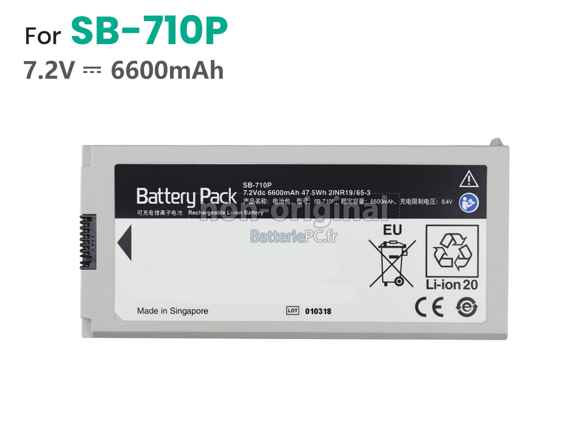 batterie pour Nihon Kohden SB-710P