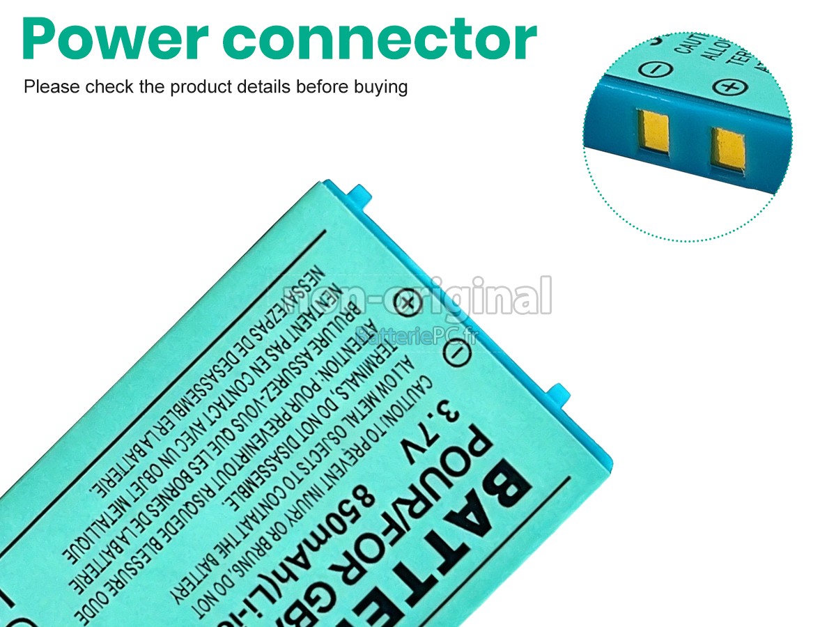 batterie pour Nintendo GBA-SP