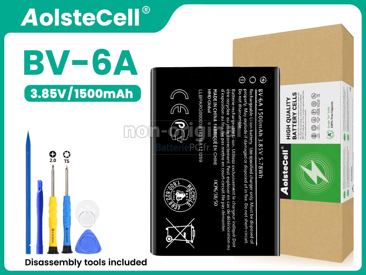 batterie pour Nokia BV-6A