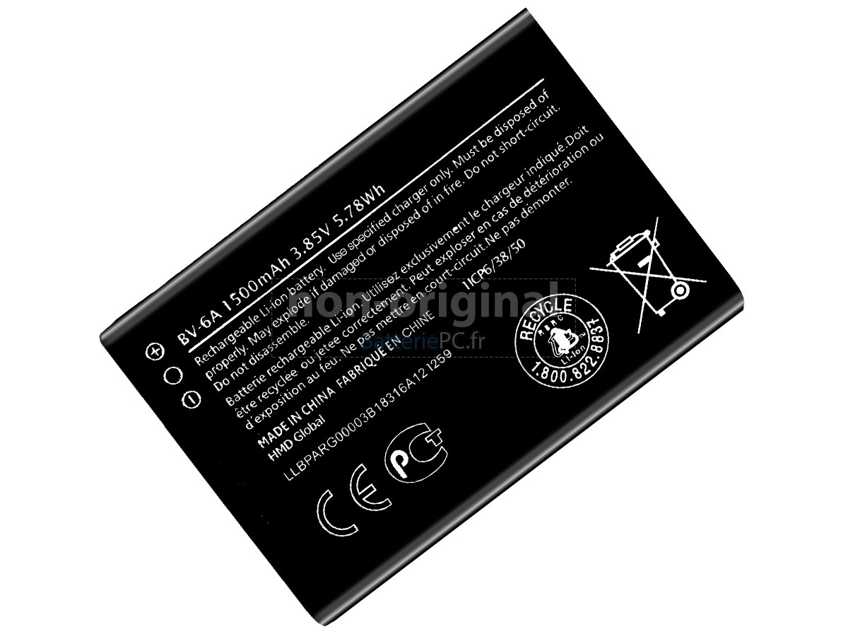 batterie pour Nokia BV-6A