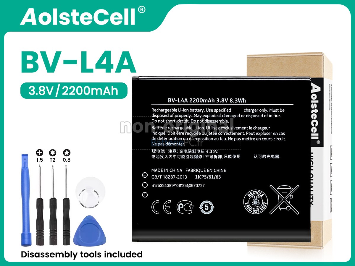 batterie pour Nokia BV-L4A
