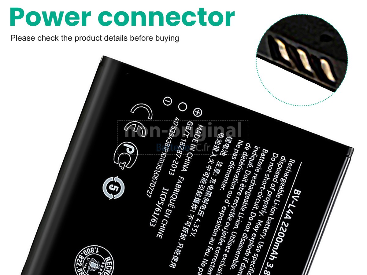 batterie pour Nokia BV-L4A