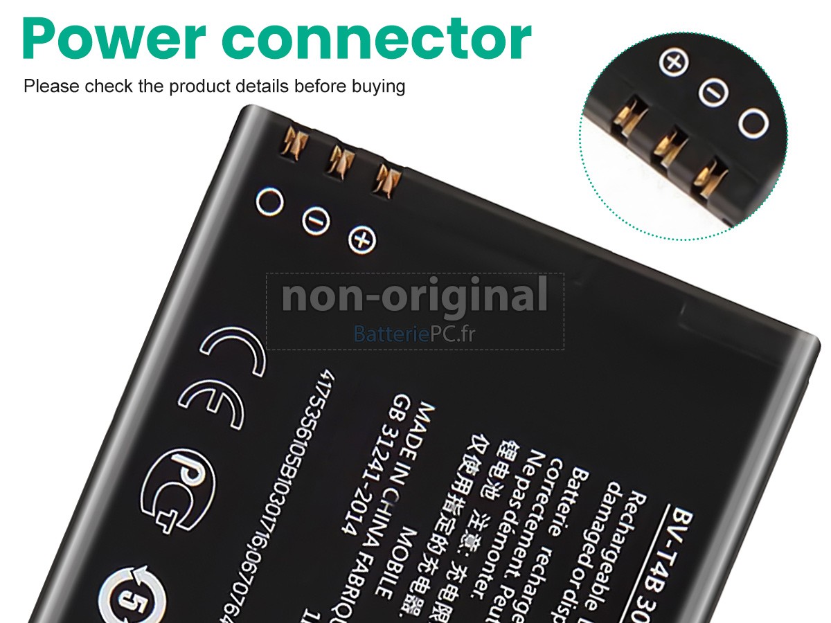 batterie pour Nokia BV-T4B