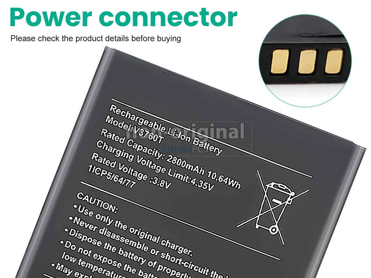 batterie pour Nokia V3760T