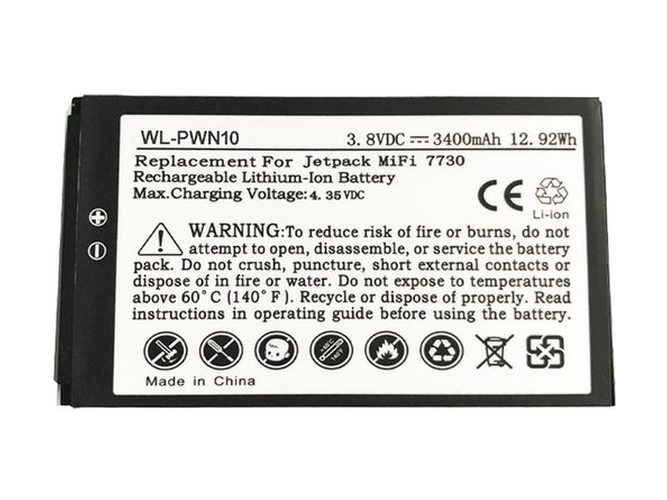 Batterie compatible pour Novatel Jetpack MiFi 7730L