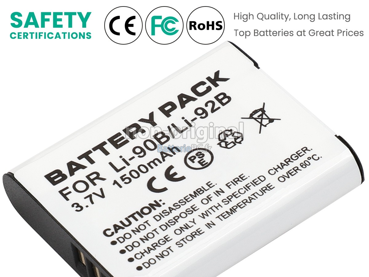 batterie pour Olympus STYLUS TG-4 TOUGH