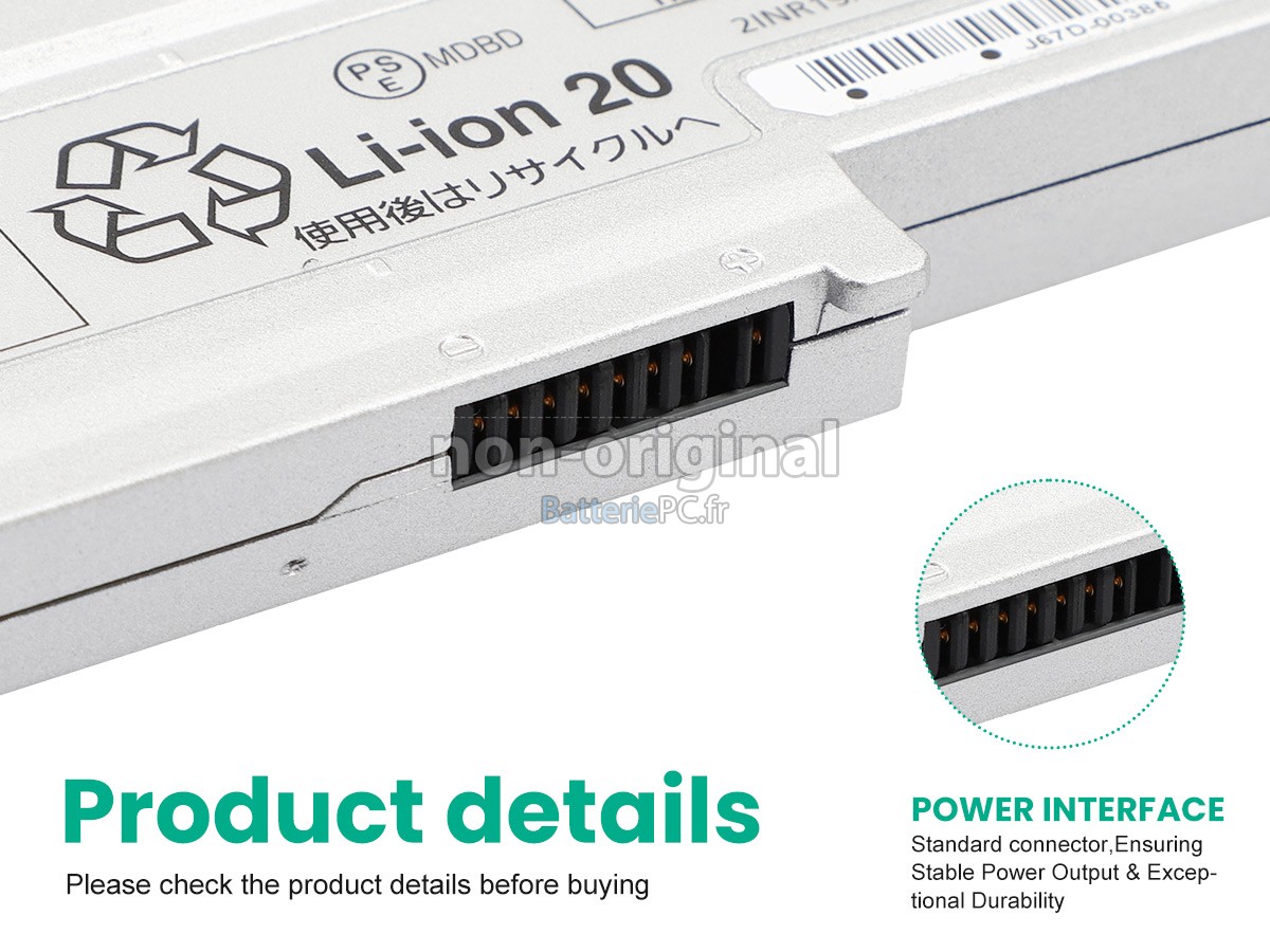 batterie pour Panasonic LETS NOTE CF-SZ6