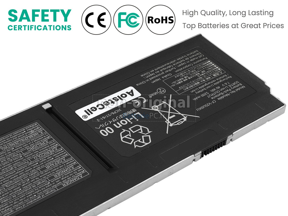 batterie pour Panasonic CF-XZ62