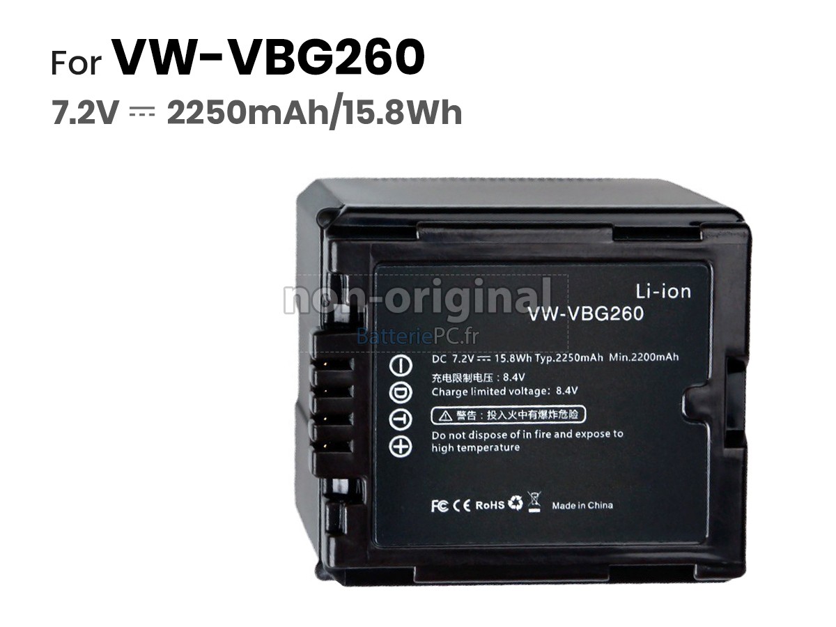 batterie pour Panasonic VW-VBG070