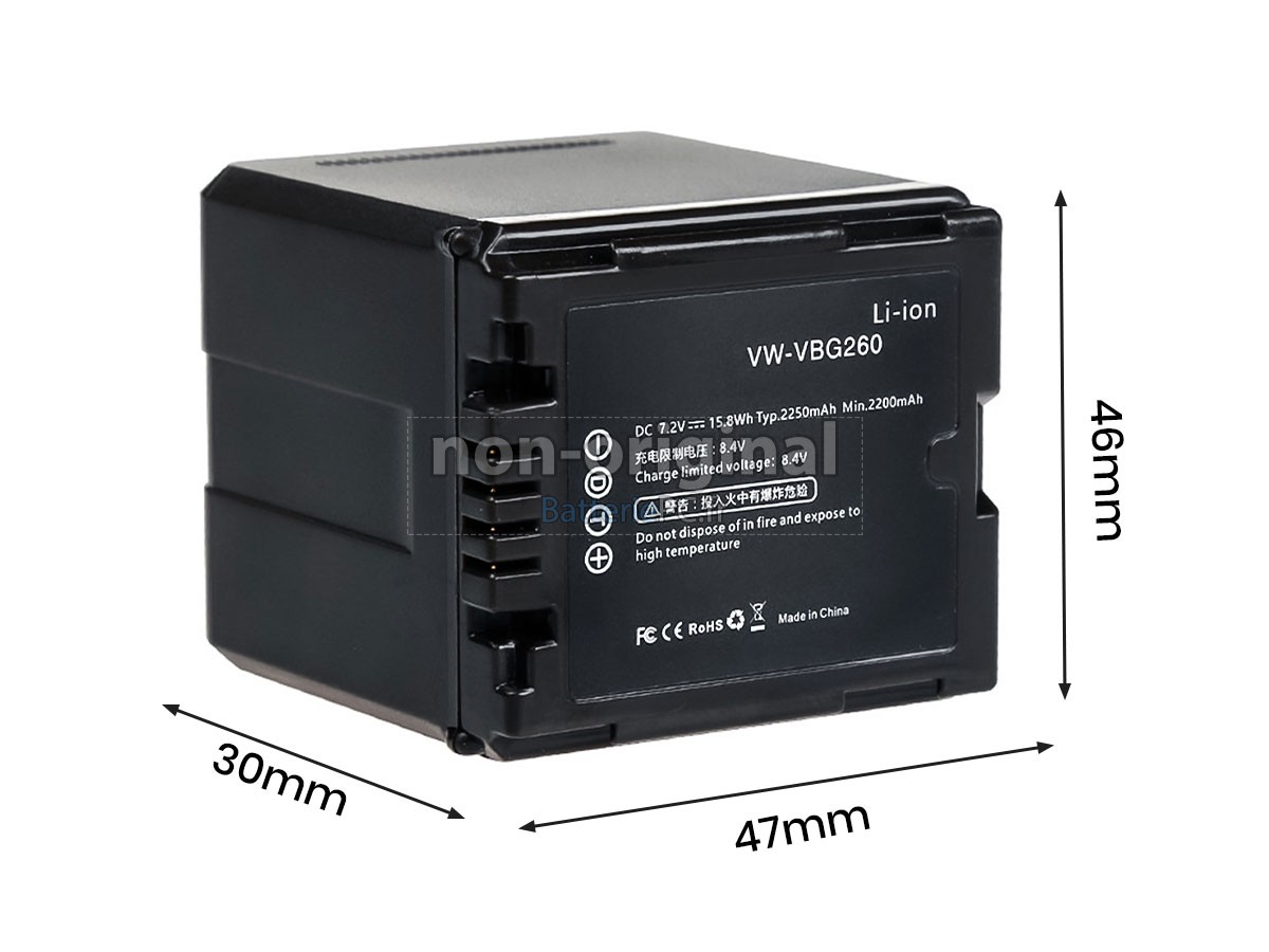 batterie pour Panasonic VW-VBG070