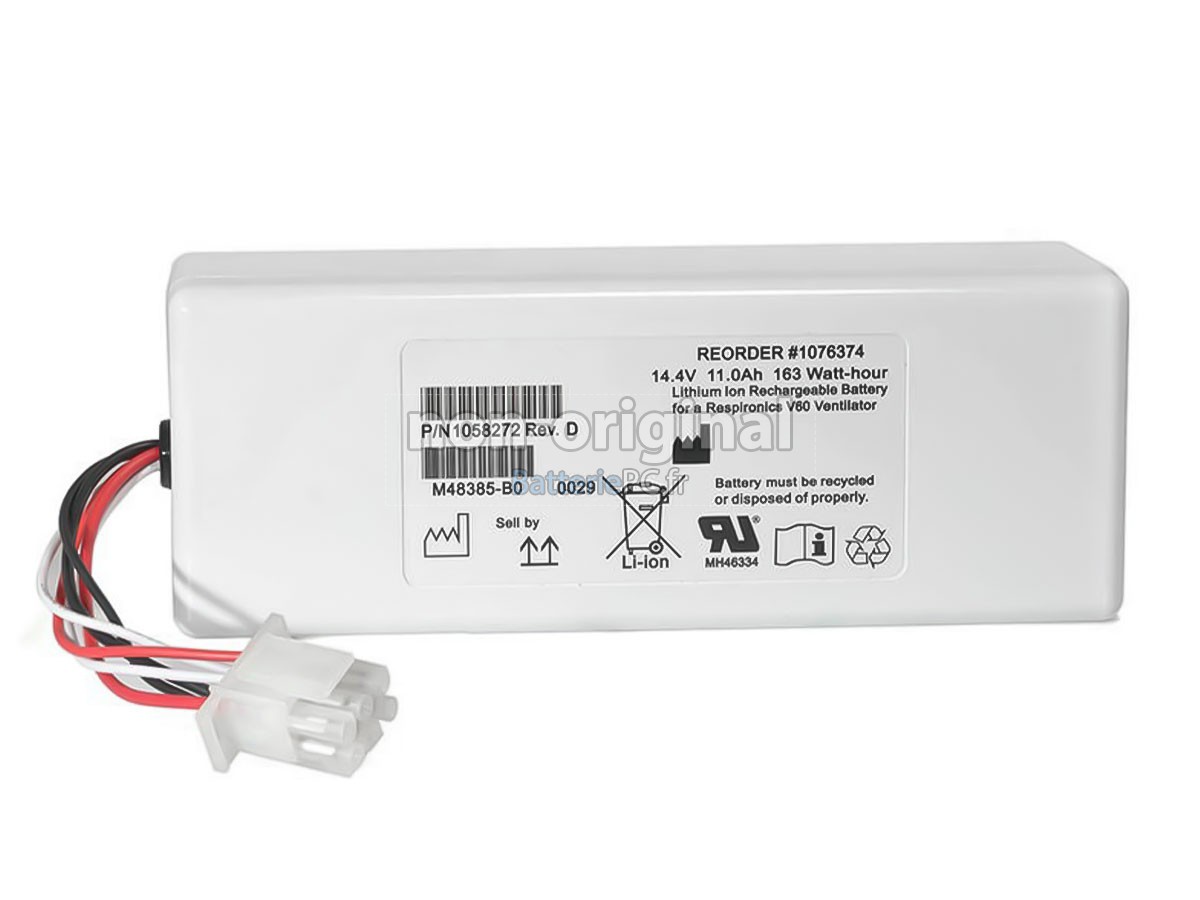 batterie pour Philips RESPIRONICS V60S