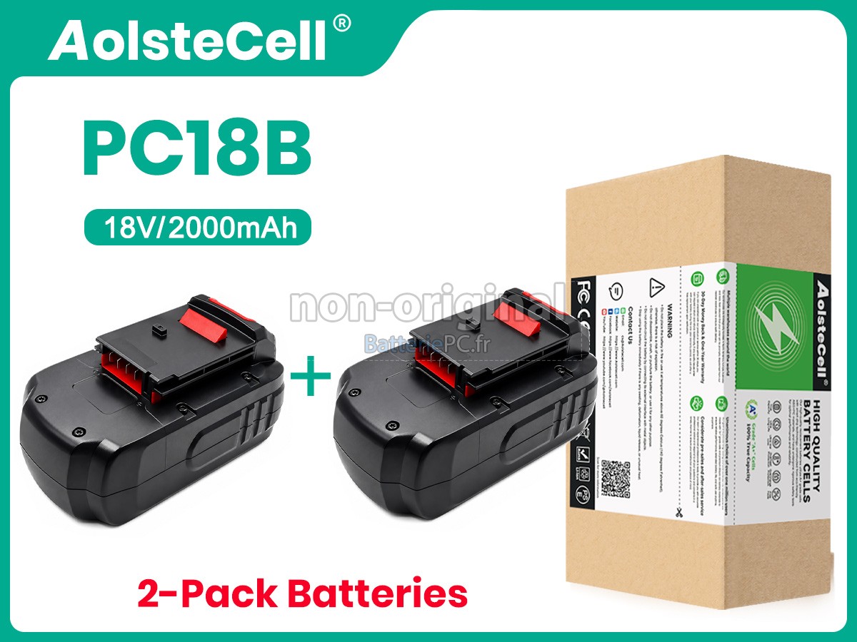 batterie pour Porter Cable 18V PC18B