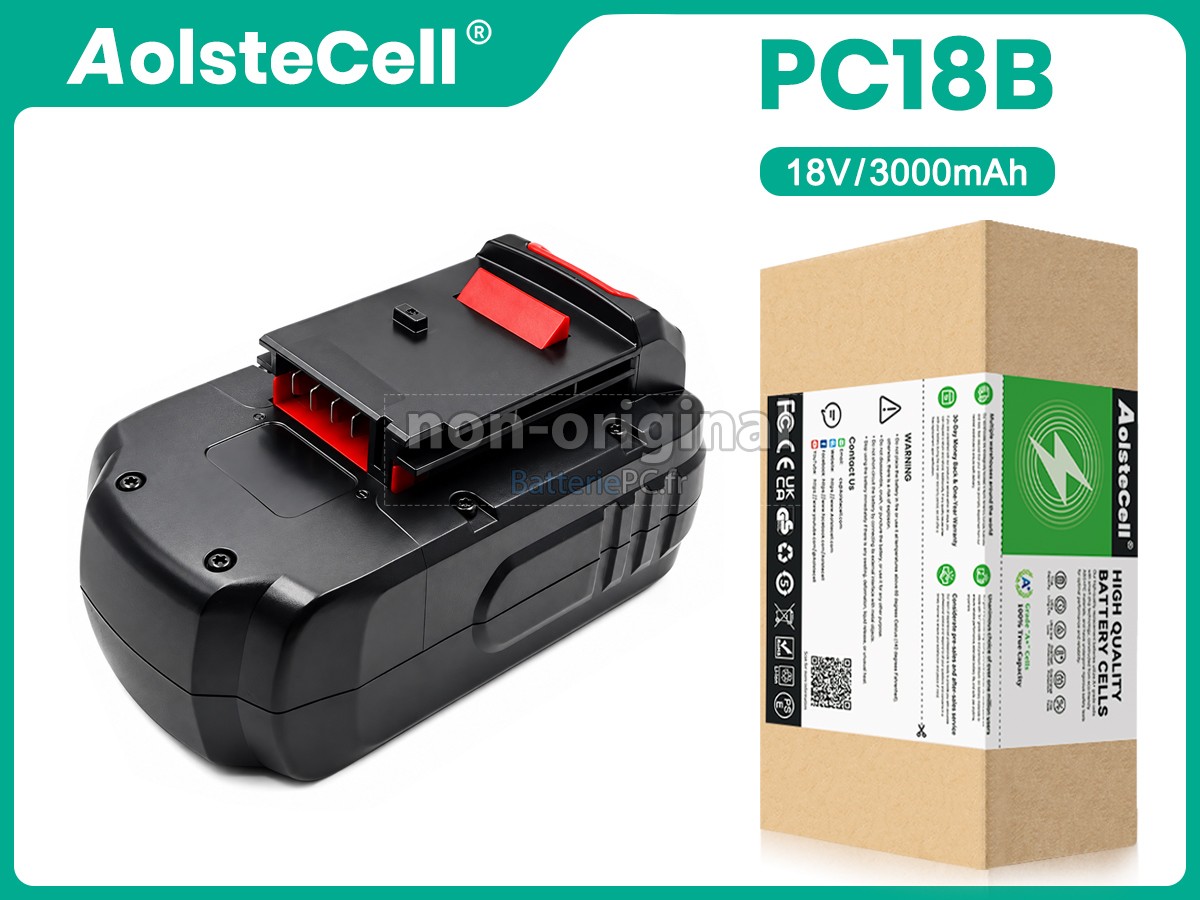 batterie pour Porter Cable 18V PC18B