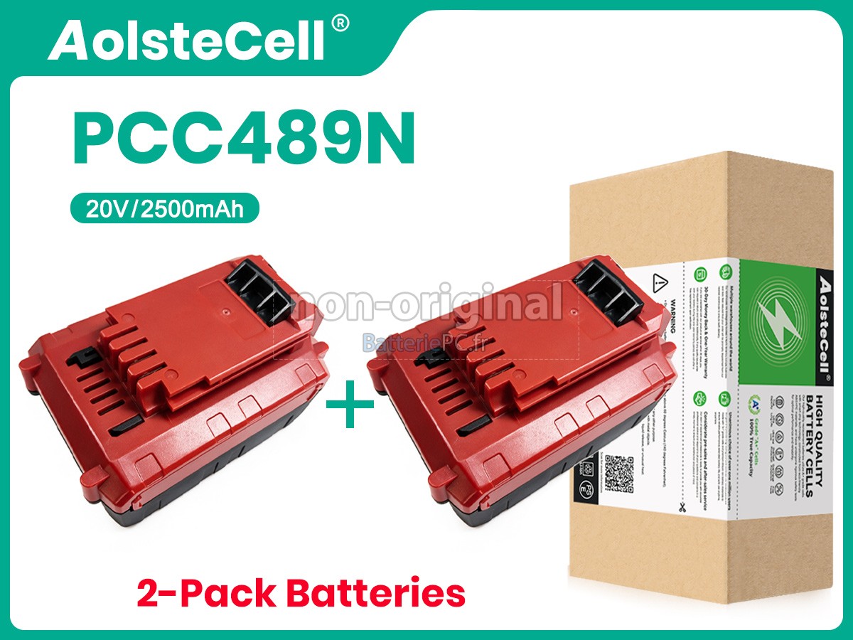 batterie pour Porter Cable 20V PCC489N