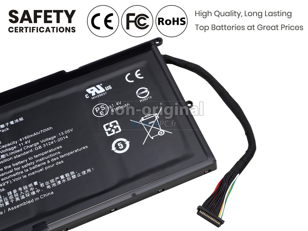 batterie pour Razer BLADE PRO 17 FHD