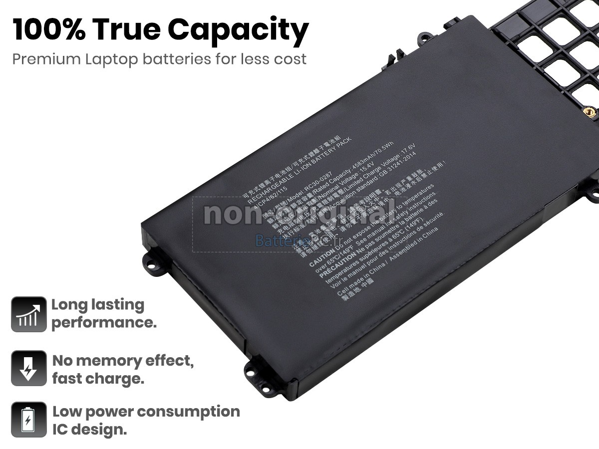 batterie pour Razer BLADE PRO 17 FHD 240HZ NVIDIA GEFORCE 2070(2019)