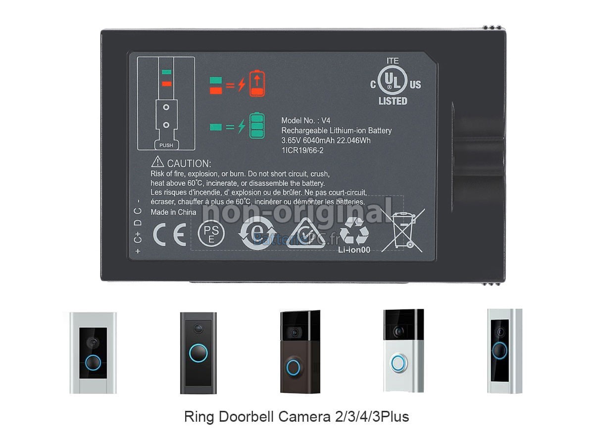 batterie pour Ring VIDEO DOORBELL 3