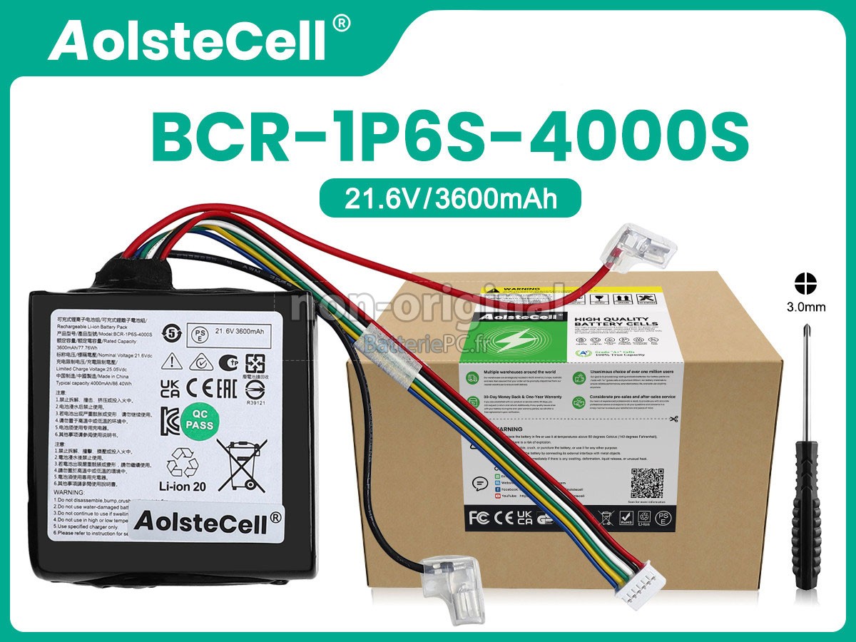 batterie pour Roborock BCR-1P6S-4000HS