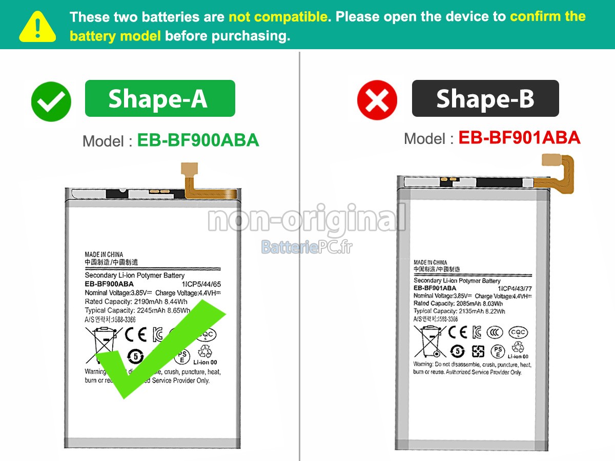 batterie pour Samsung Z FOLD1