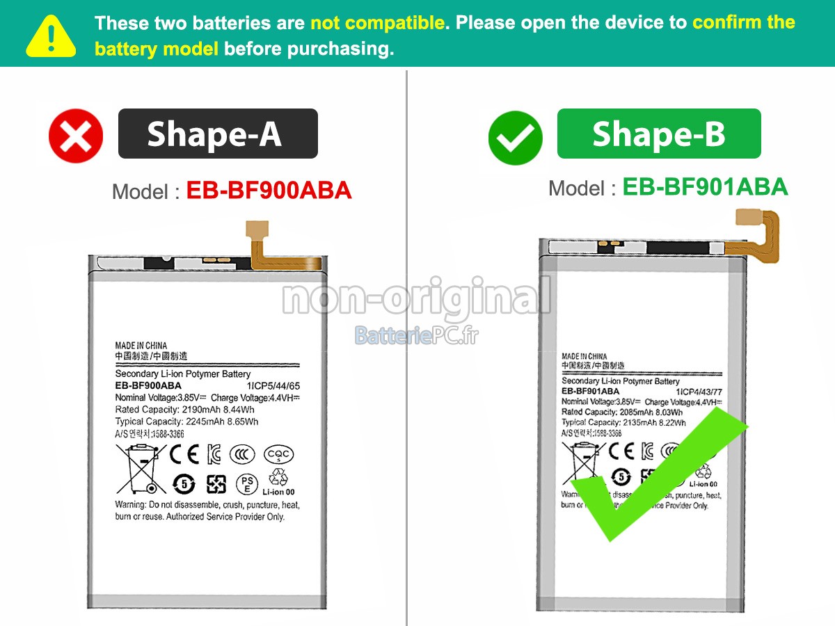 batterie pour Samsung Z FOLD1