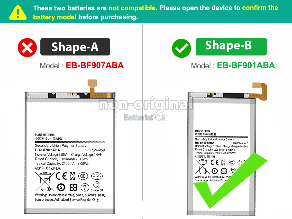 batterie pour Samsung W2020