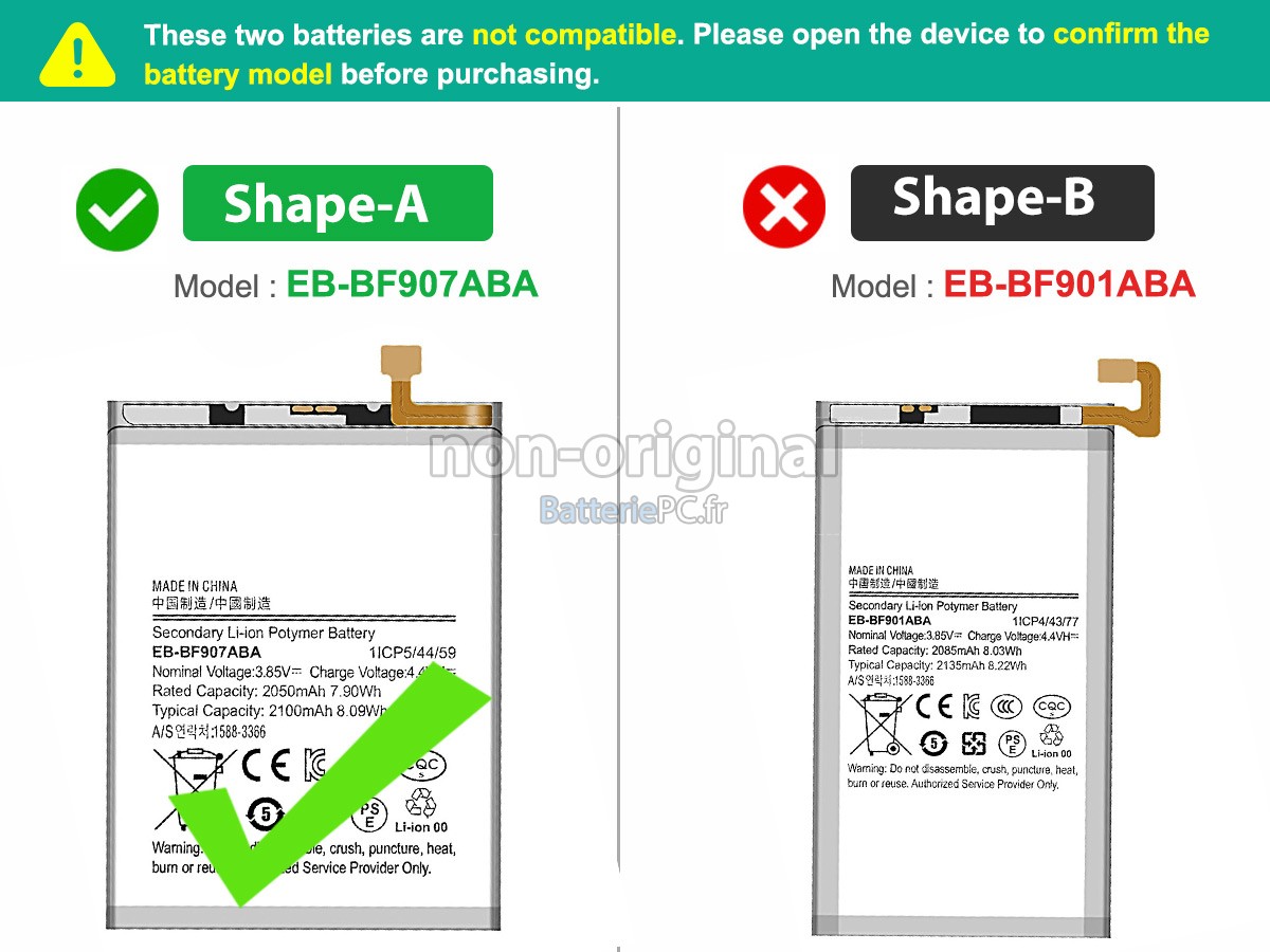 batterie pour Samsung W2020