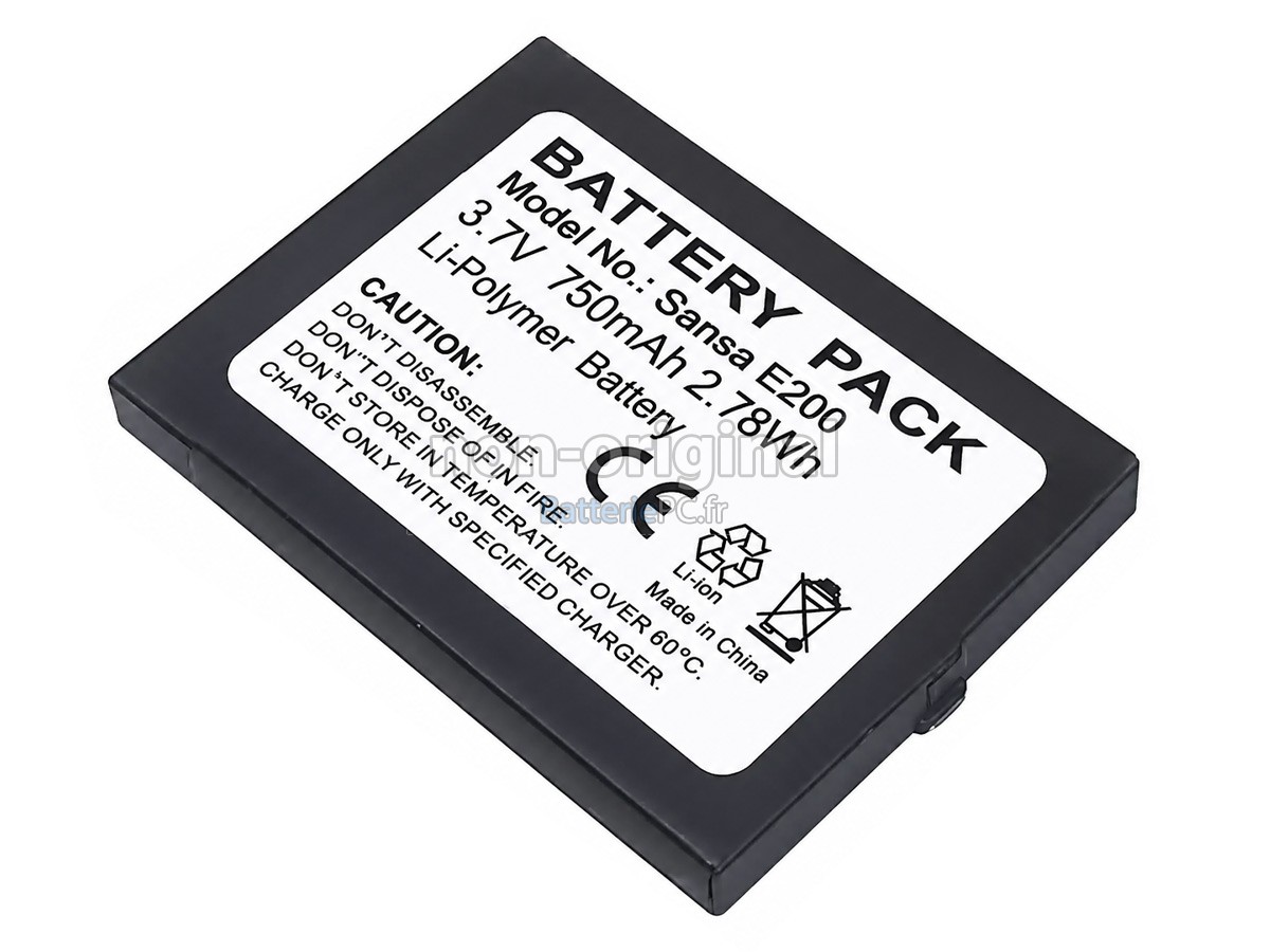 batterie pour SanDisk SANSA E200