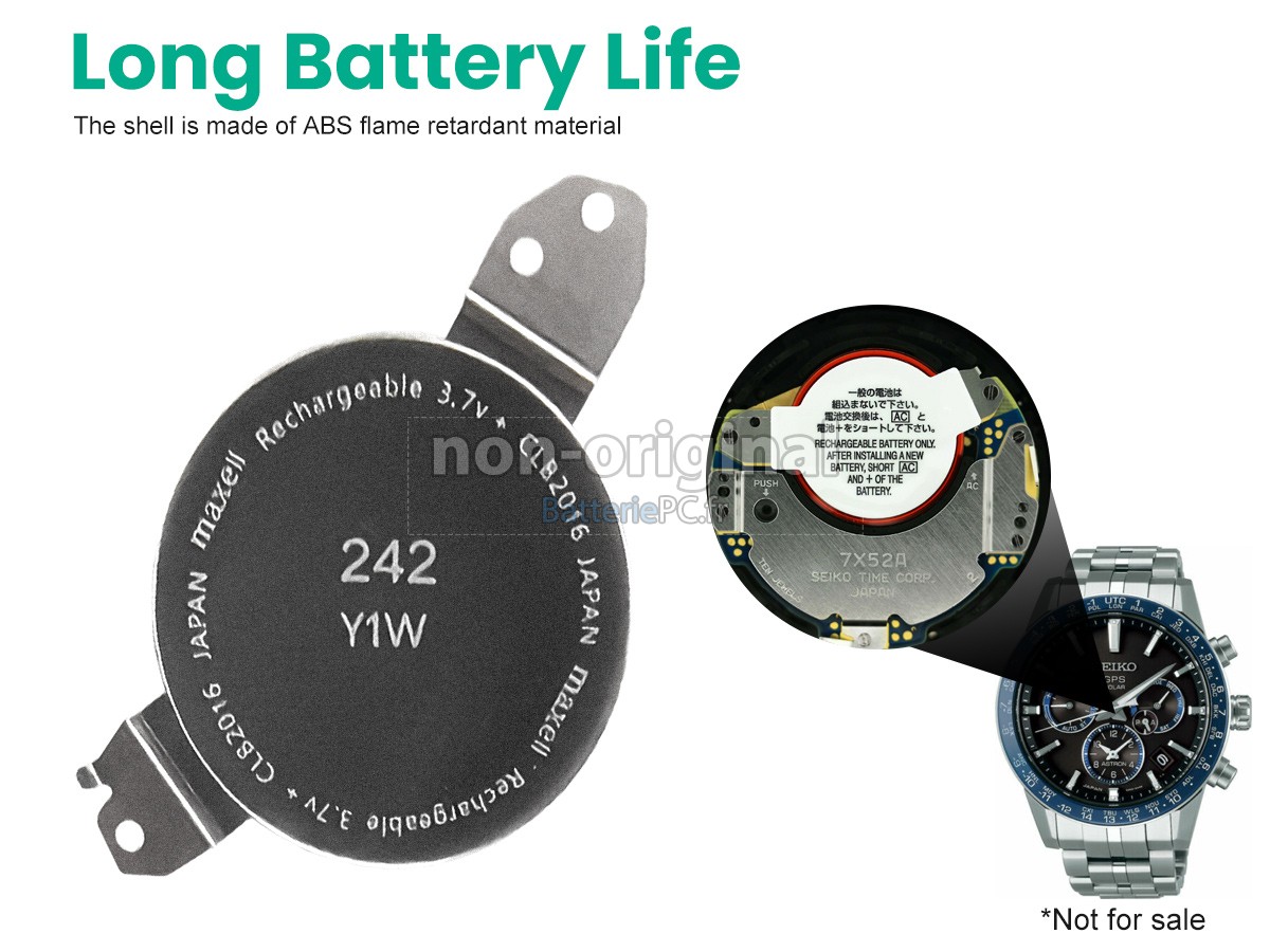 batterie pour SEIKO 7X52A