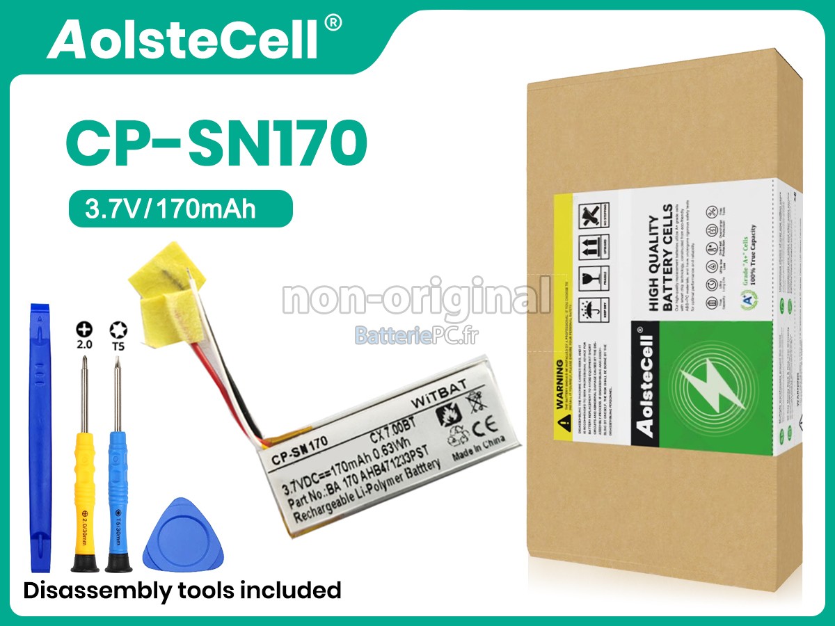 batterie pour Sennheiser BA 170