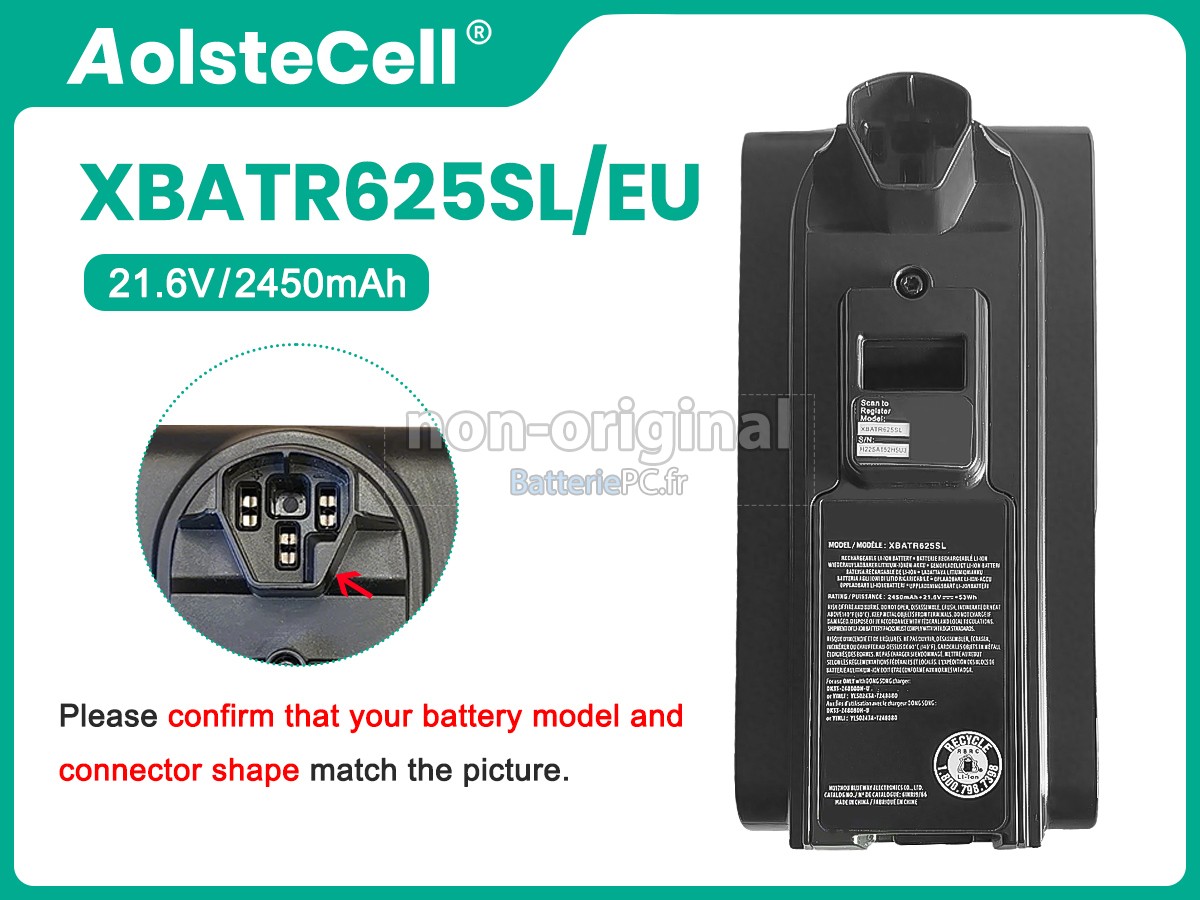 batterie pour Shark XBATR625SLEU