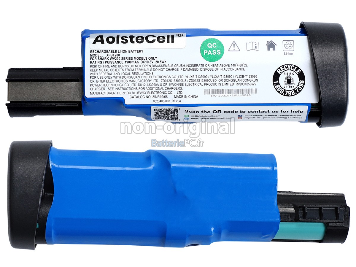 batterie pour Shark XFBT200J