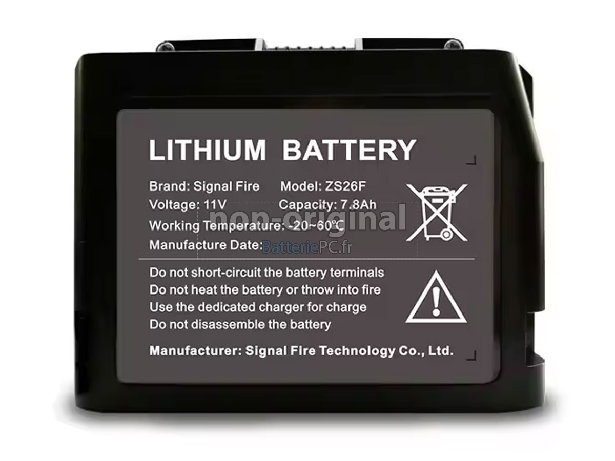 batterie pour Signal Fire ZS26F