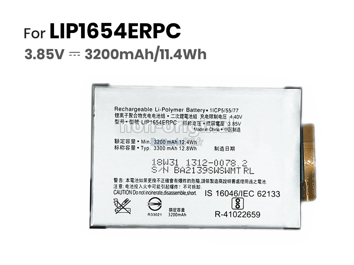 batterie pour Sony XPERIA XA2 H3123