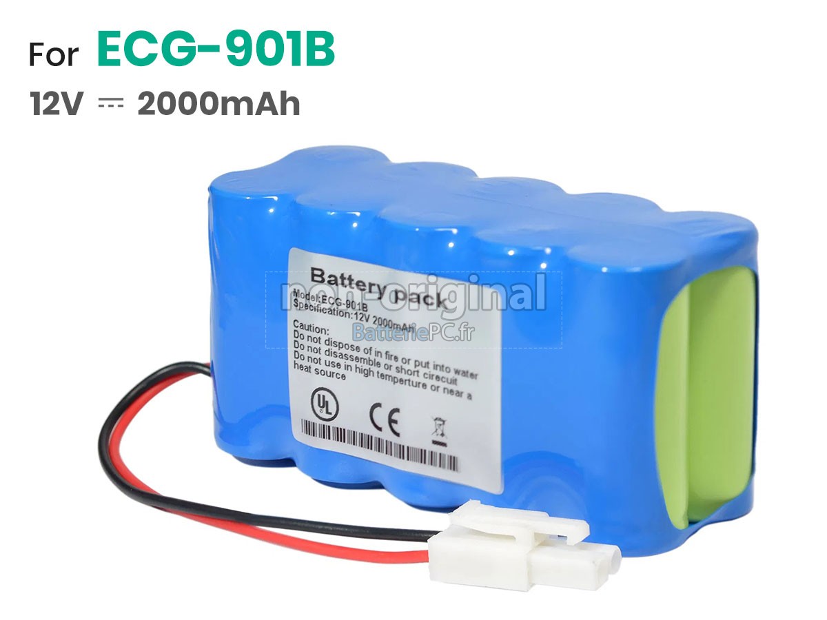 batterie pour SPRING ECG-901B