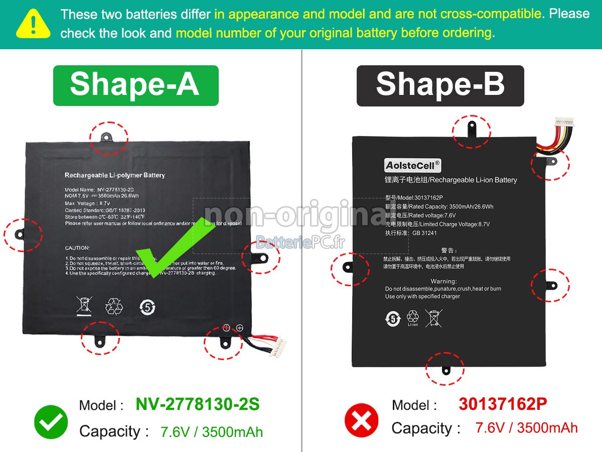 batterie pour Teclast 2666144