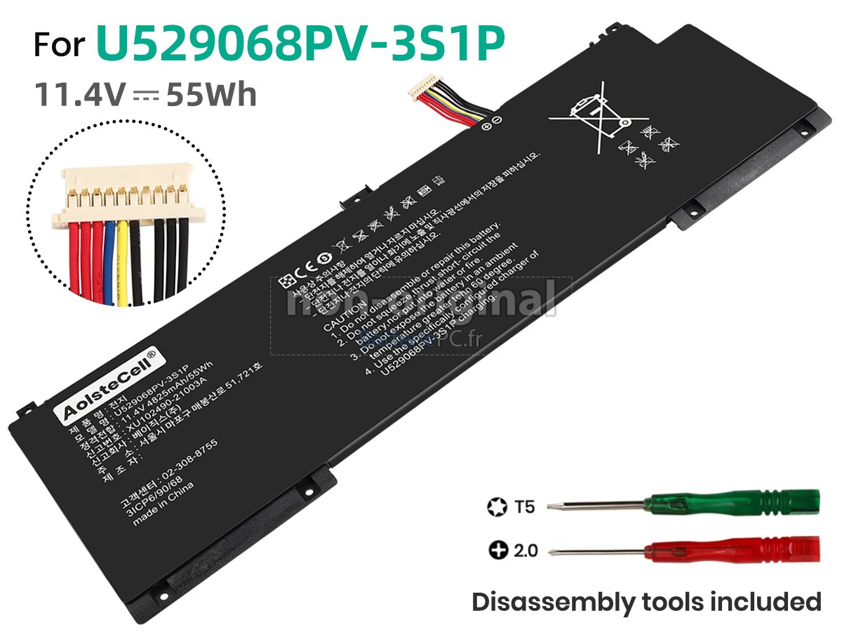 batterie pour Teclast U529068PV-3S1P