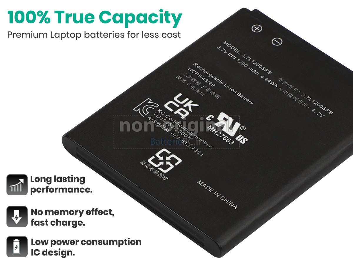 batterie pour Texas Instruments 3.7L1200SP