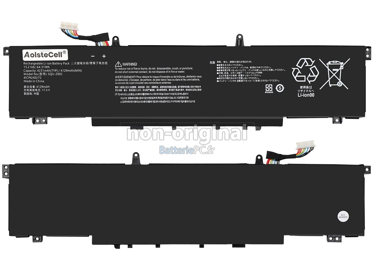 batterie pour Thunderobot SQU-2002(4ICP6/60/72)