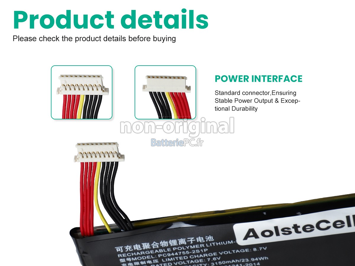 batterie pour Topdon PC944755-2S1P