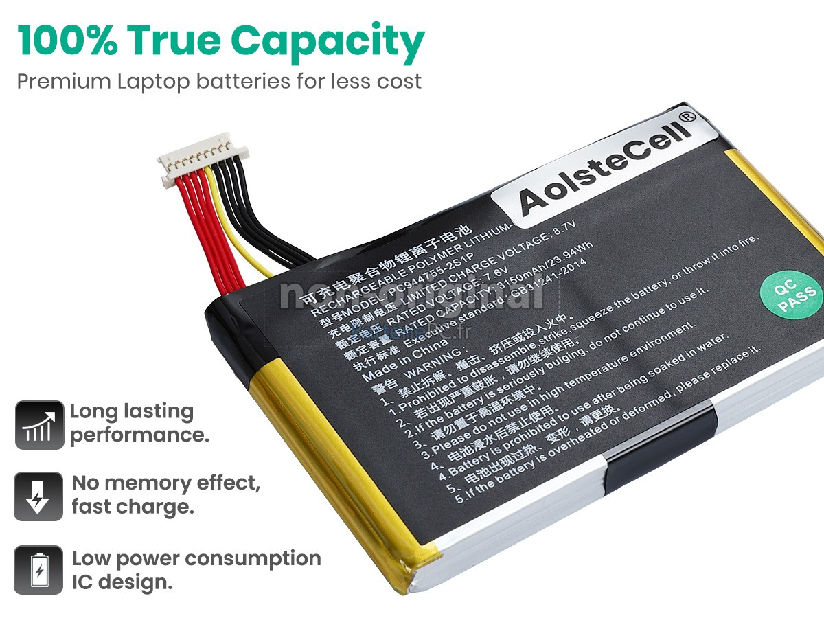 batterie pour Topdon PC944755-2S1P