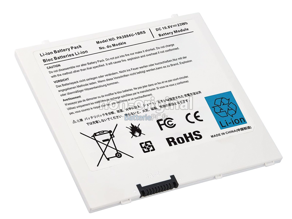 batterie pour Toshiba PA3884U