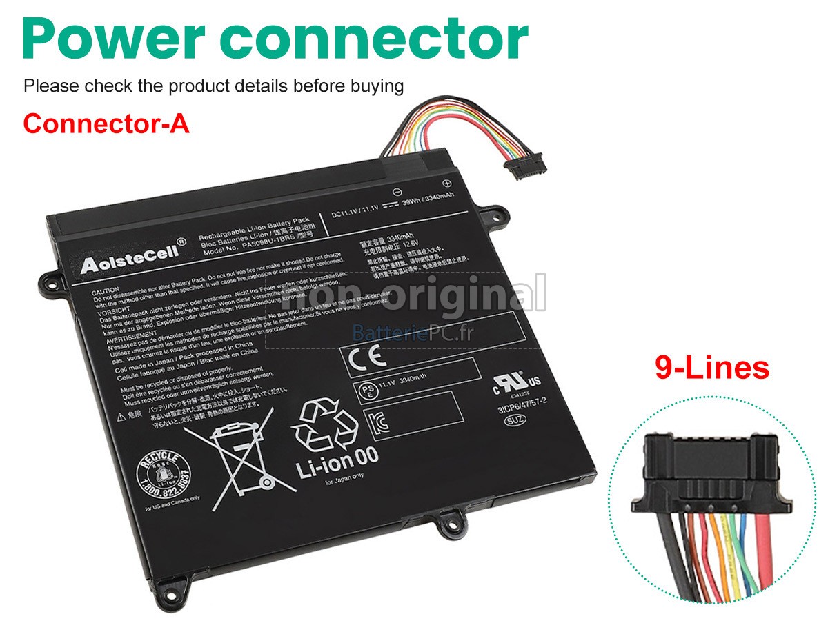 batterie pour Toshiba Portege Z10T-A203